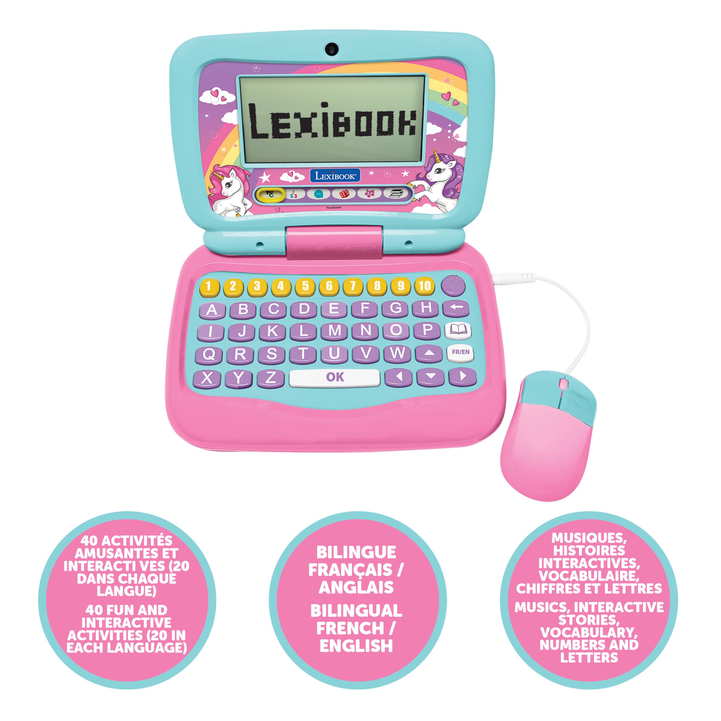 Lexibook Powerman Unicorn JC398UNIi1 computer educativo bilingue