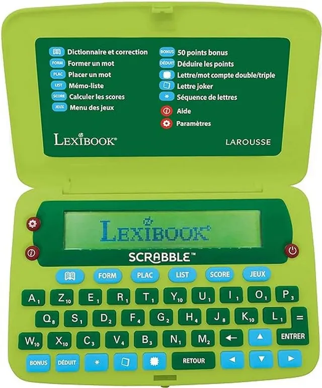 Lexibook SCR8FR dizionario elettronico Scrabble verde blu