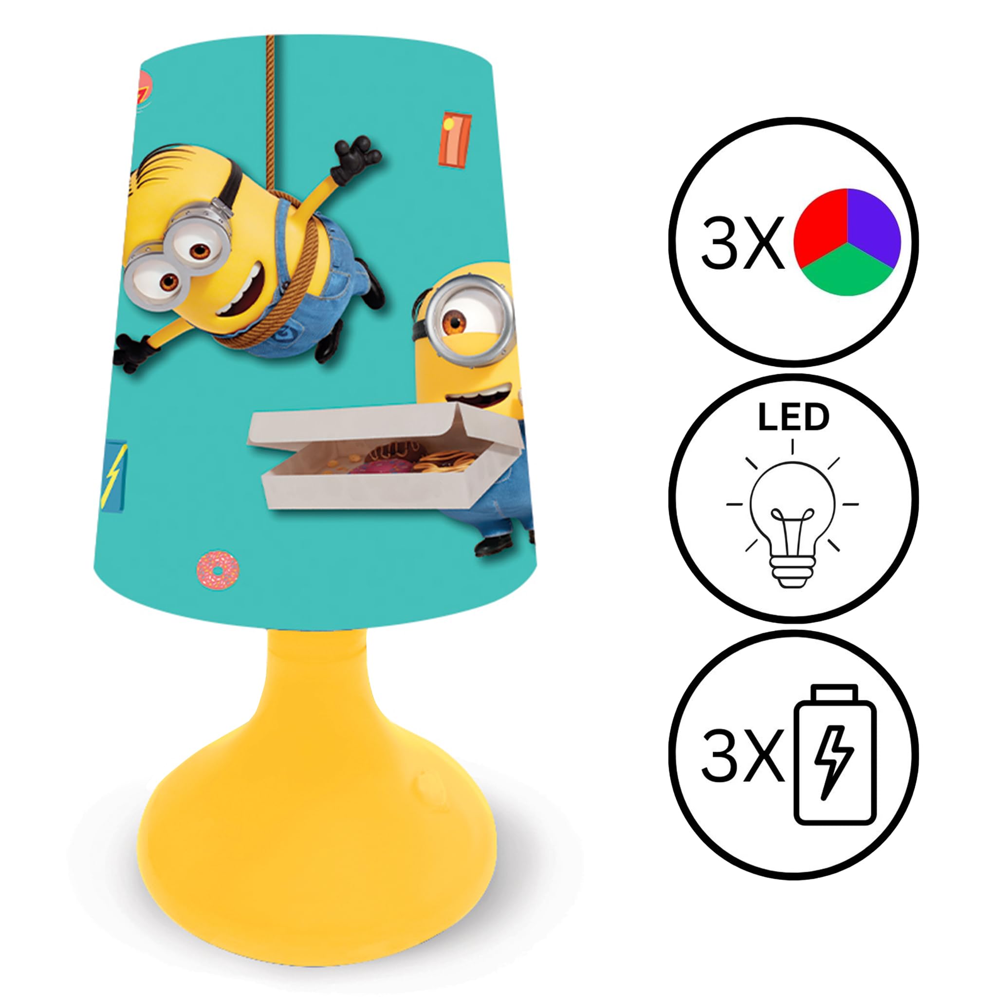 Lexibook Cattivissimo Me MLT10DES lampada bambini blu giallo