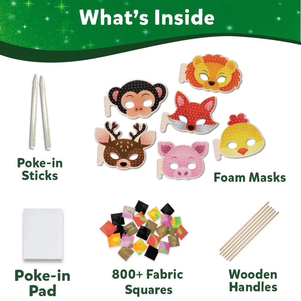 Skillmatics Poke-in Art Animal Masks kit maschere