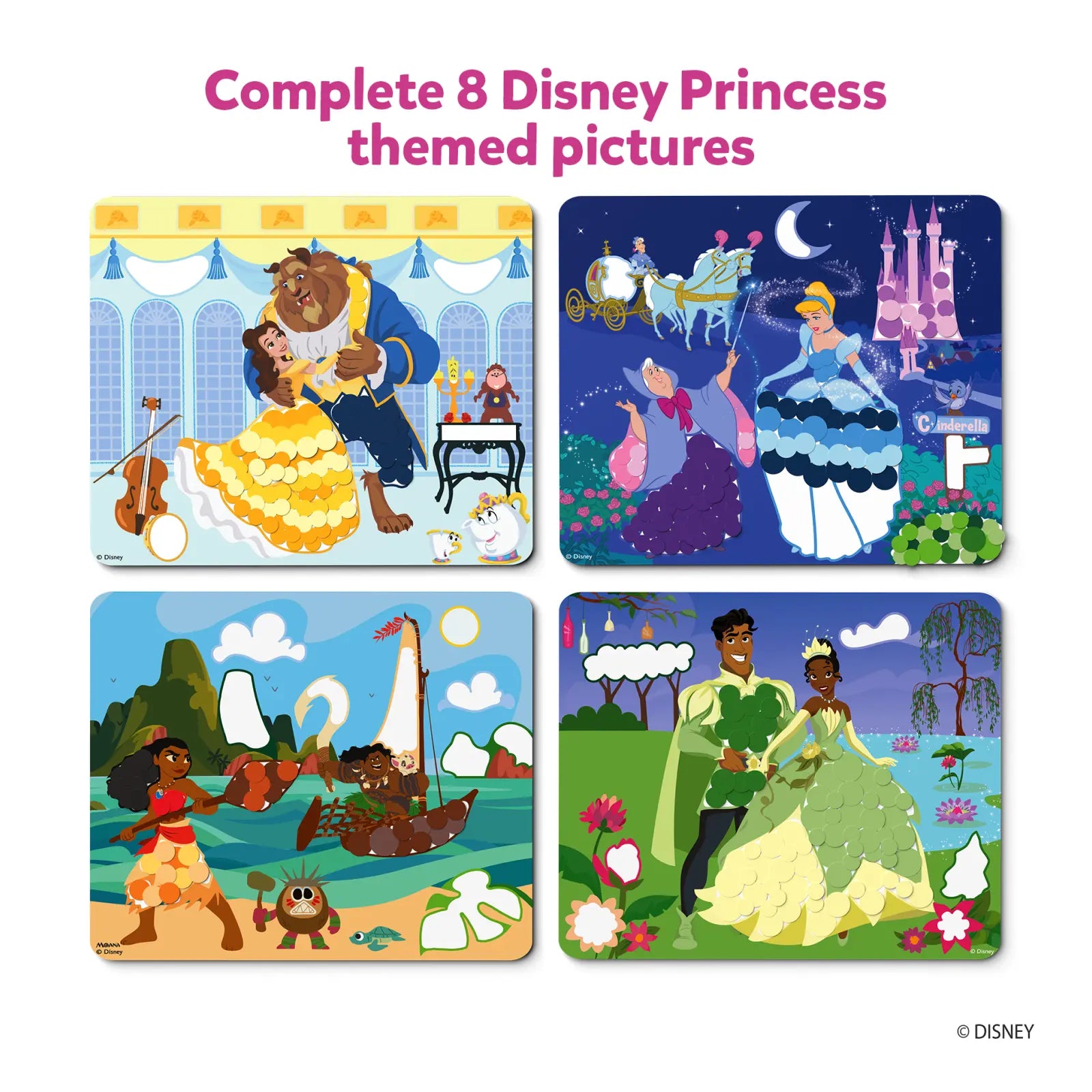 Skillmatics Dot It Disney Princess kit adesivi 500 stickers