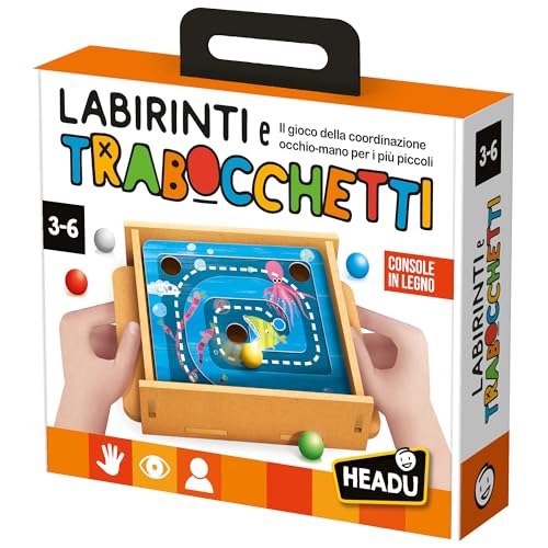 Headu Labirinti e Trabocchetti IT53566 gioco educativo 3-6 anni
