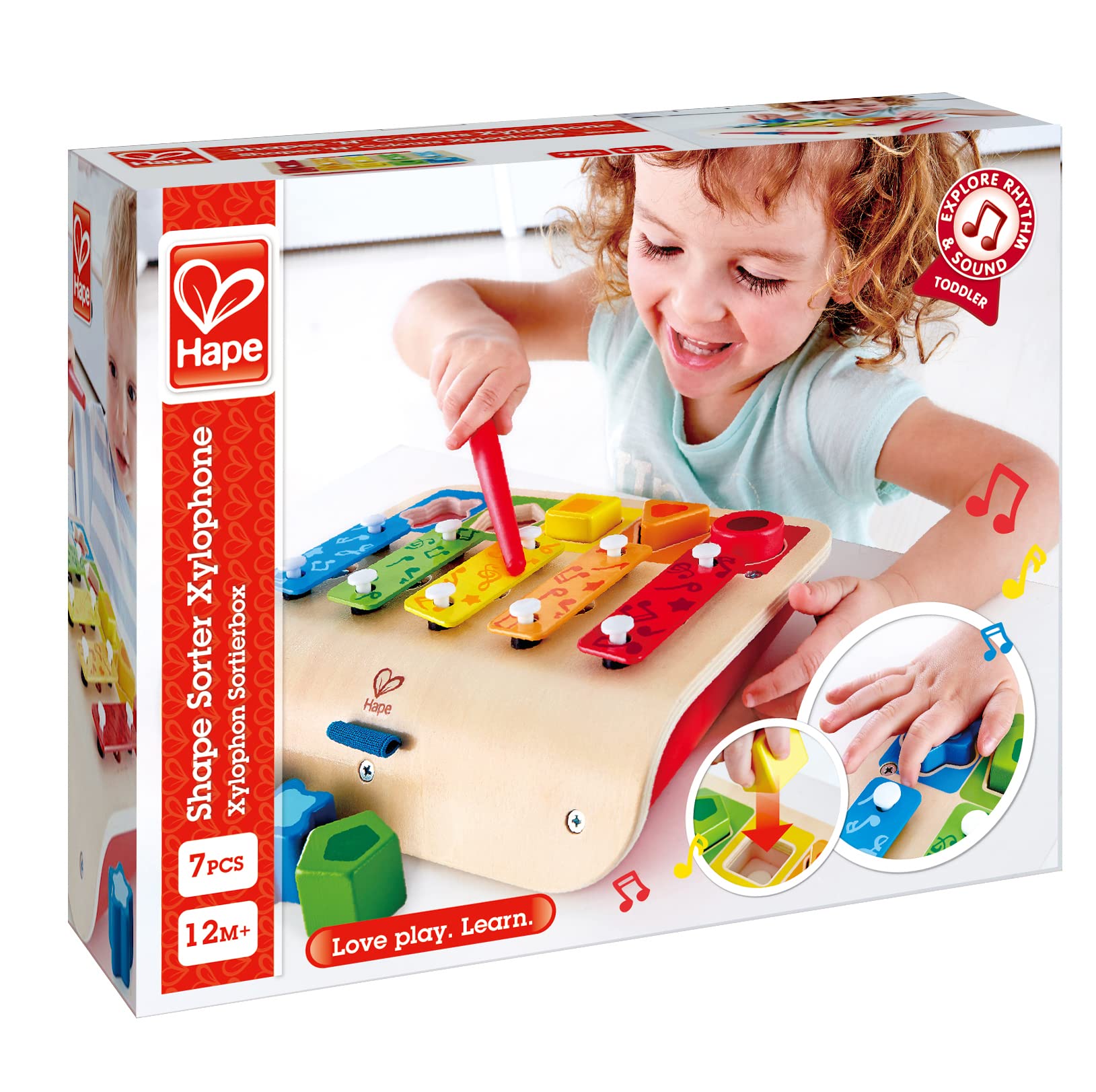 Hape Xilofono Forme Geometriche giocattolo musicale 12m+