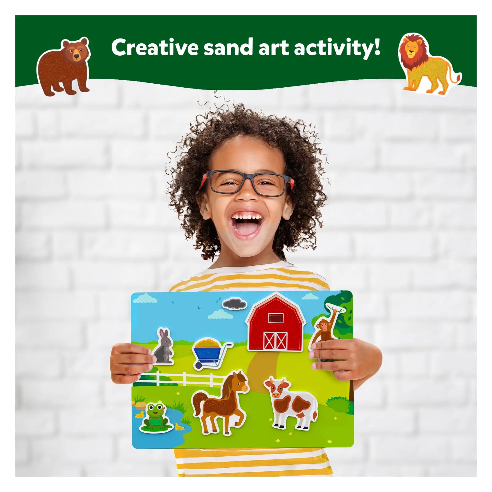 Skillmatics Sand-Tastic Animals kit sabbia colorata 4-10 anni