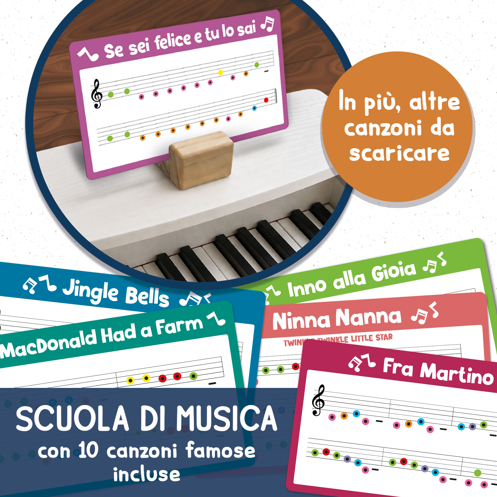 Lisciani Montessori Pianoforte Scuola di Musica pianoforte legno