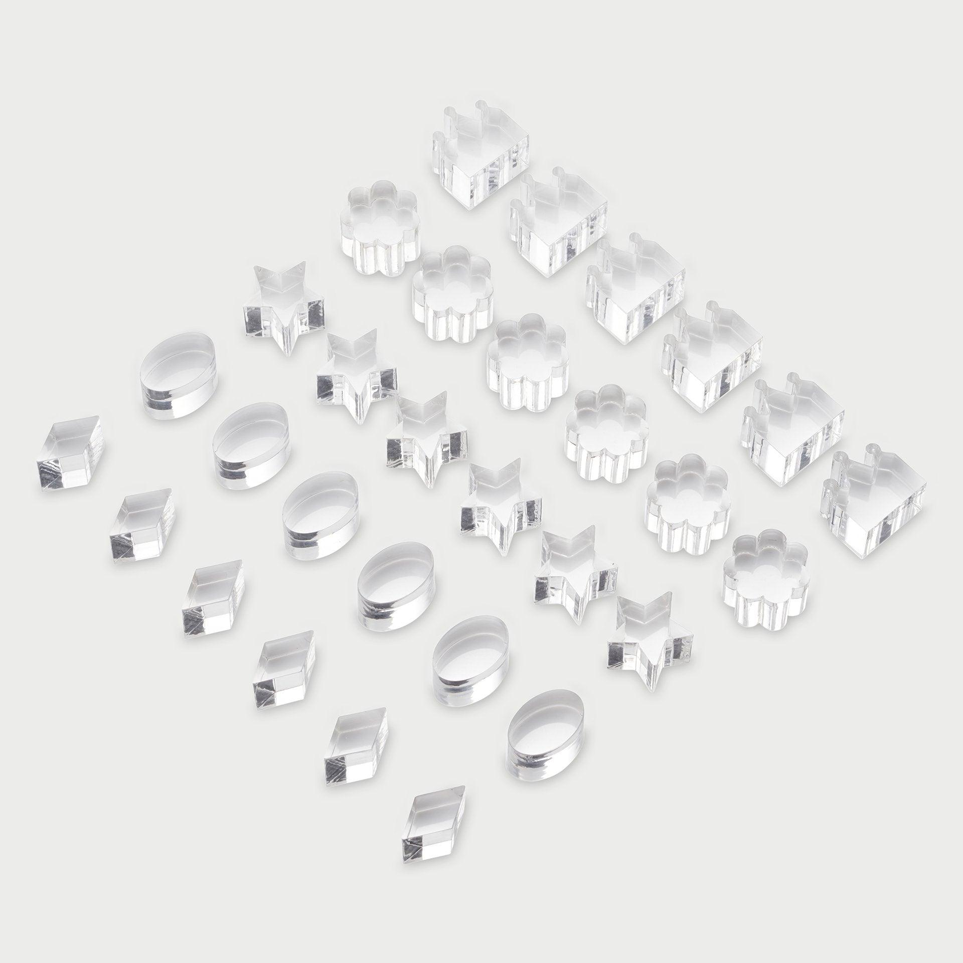 Tickit Clear Crystal Treasures gemme acriliche 30 pz trasparenti