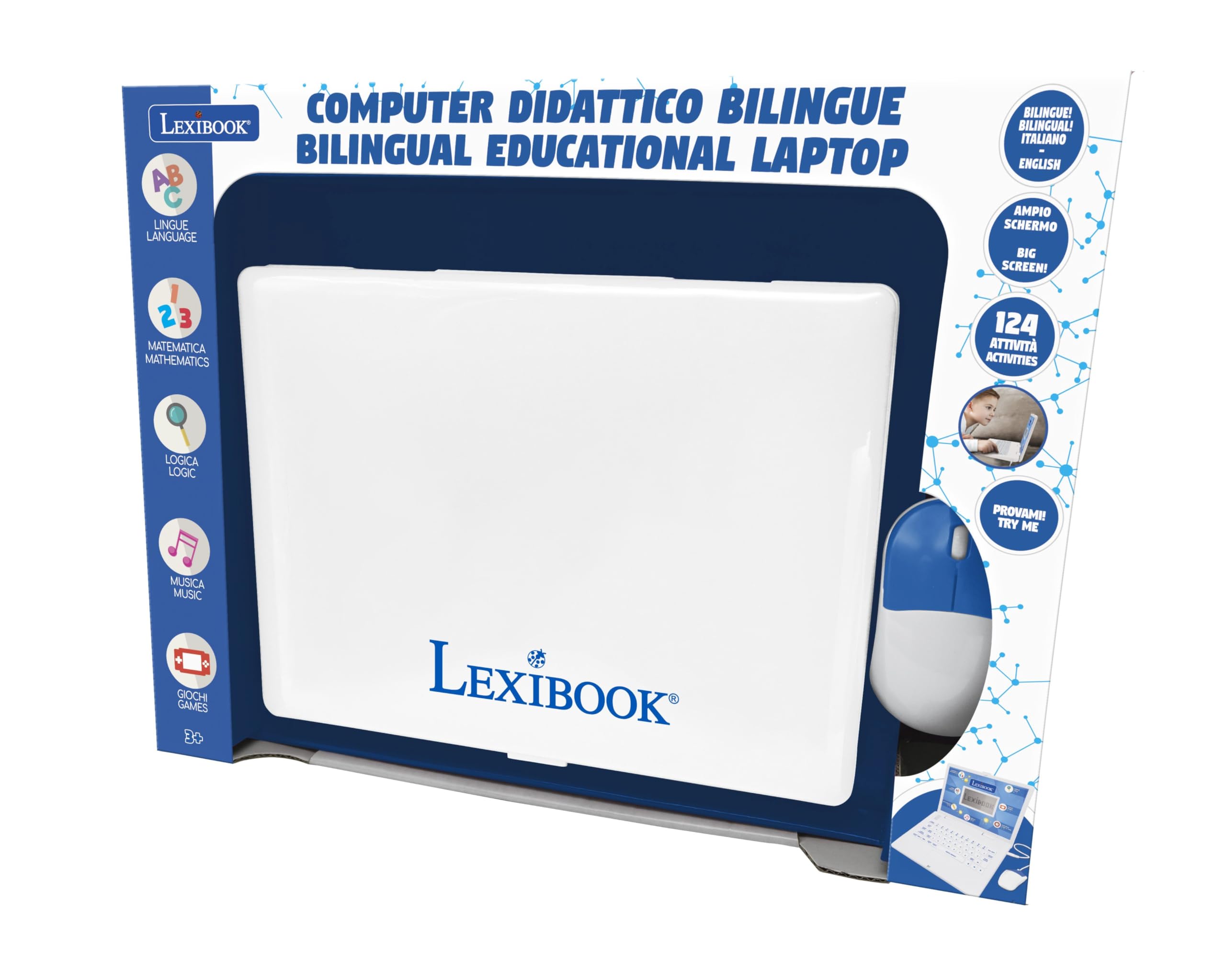 Lexibook JC598i5LXB computer bilingue 124 attività