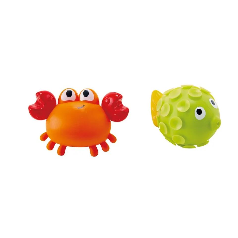 Hape Fondo Oceanico spruzzini bagno granchio e pesce senza BPA