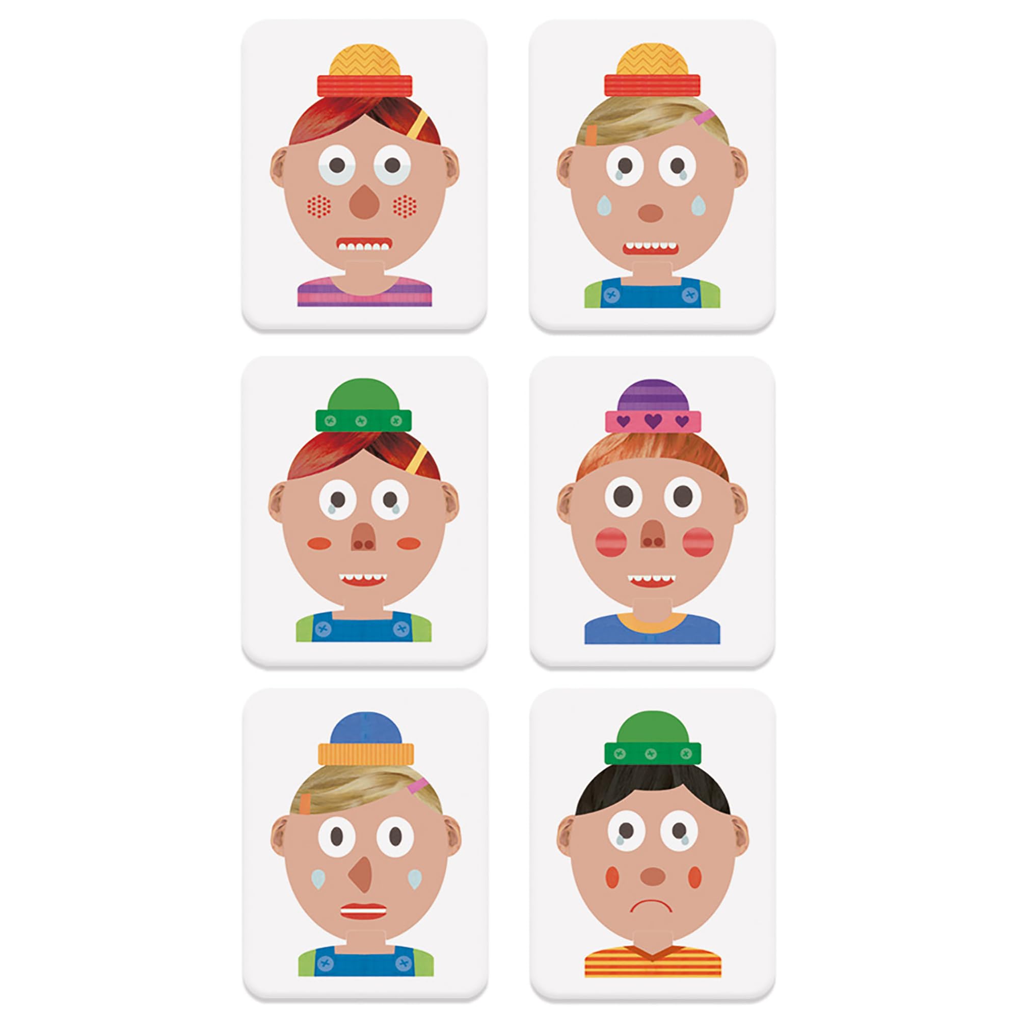 Headu Funny Faces tombola emozioni bambini 4-8 anni
