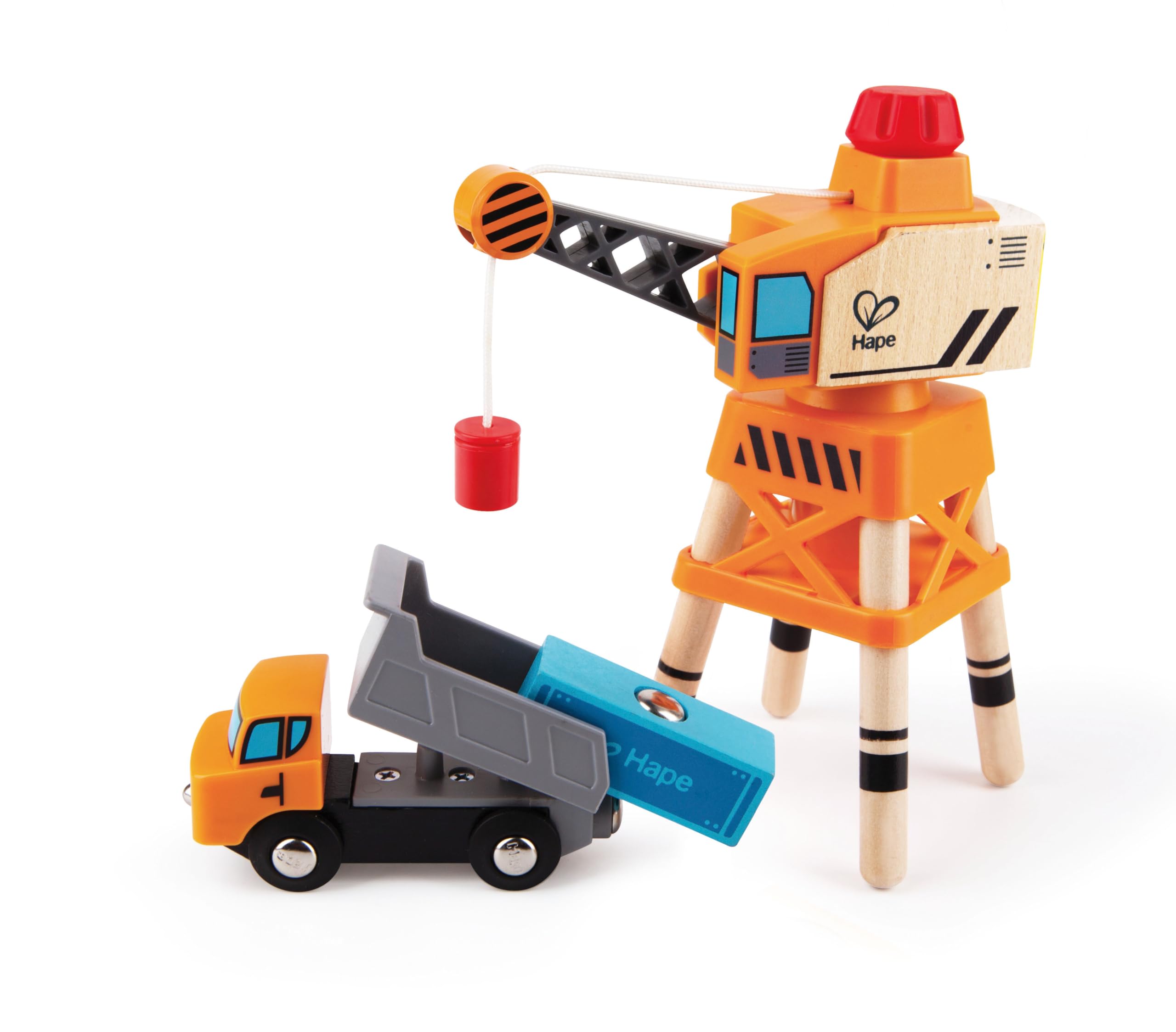 Hape Gru Braccio Grande 360° legno con camion