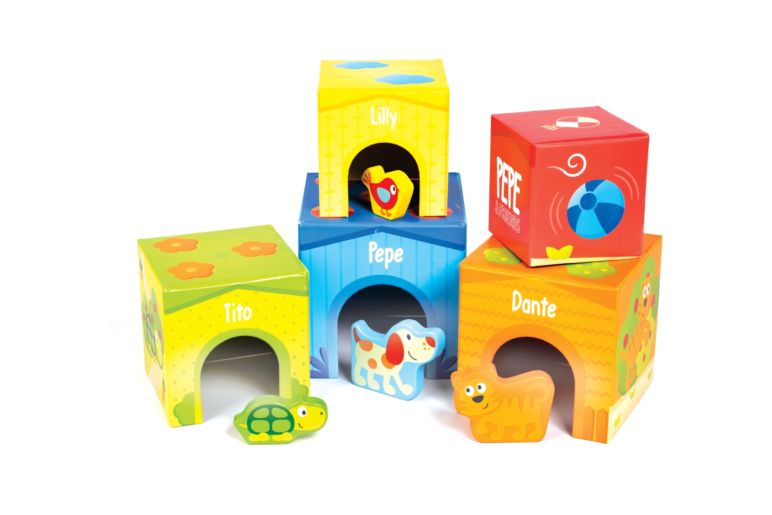 Hape Pepe e i Suoi Amici puzzle 3 in 1 in legno progressivo