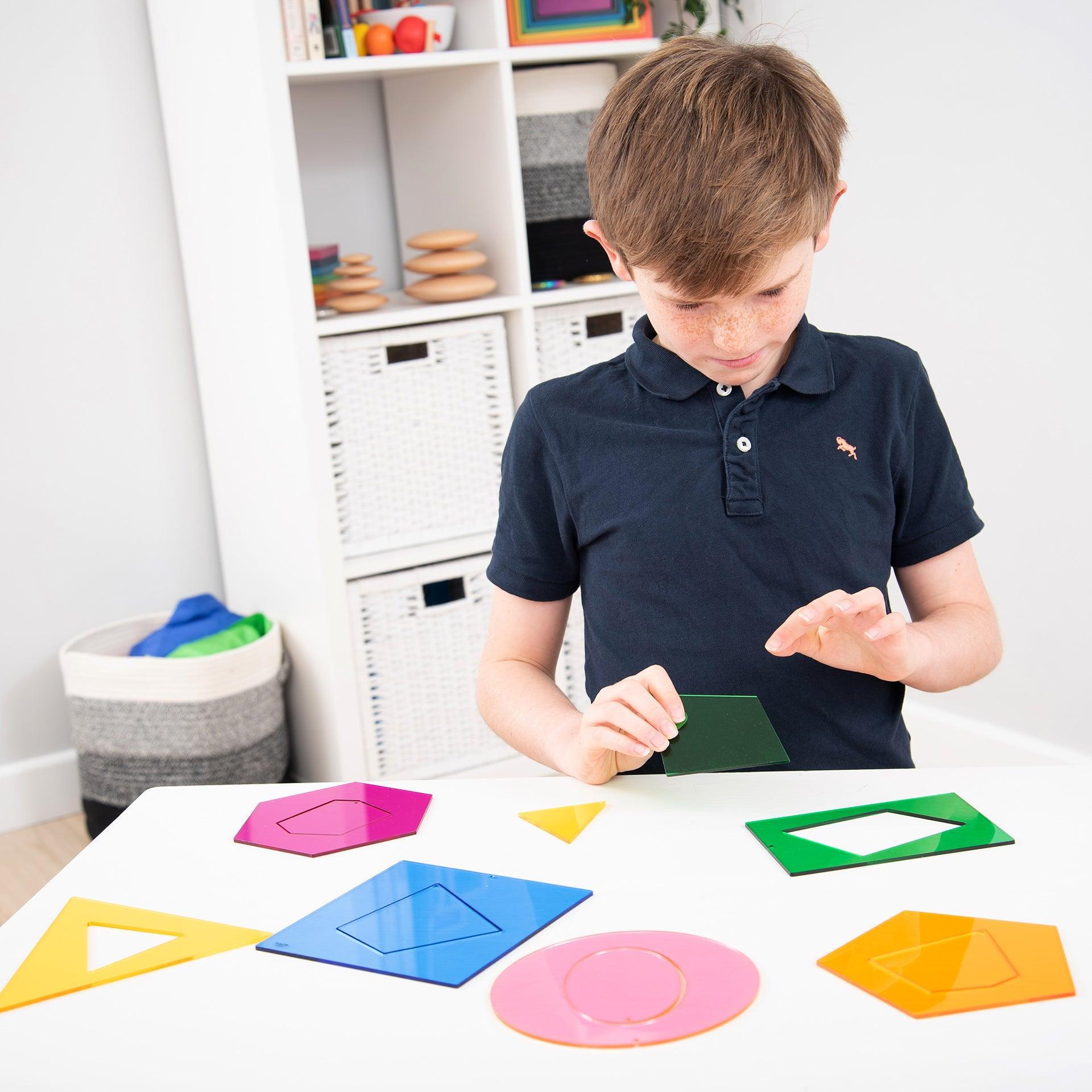 Tickit Jumbo Shapes forme geometriche traslucide 12 pz