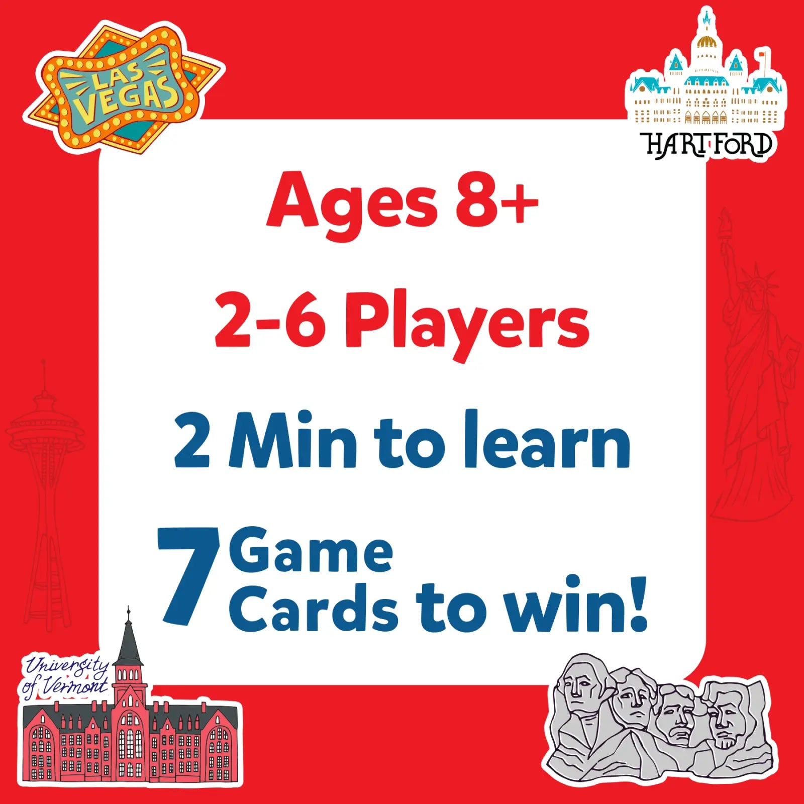 Skillmatics Guess in 10 States of America gioco di carte 8+ anni