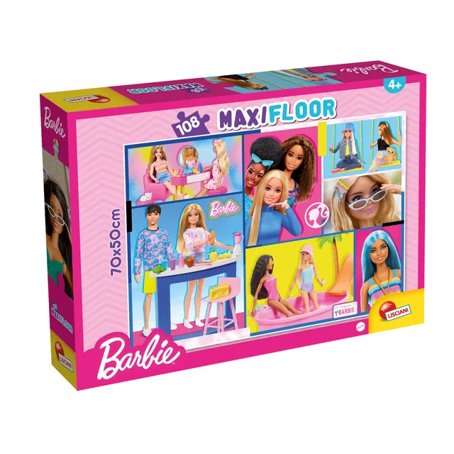 Lisciani Barbie Maxifloor 108 puzzle bambini concentrazione