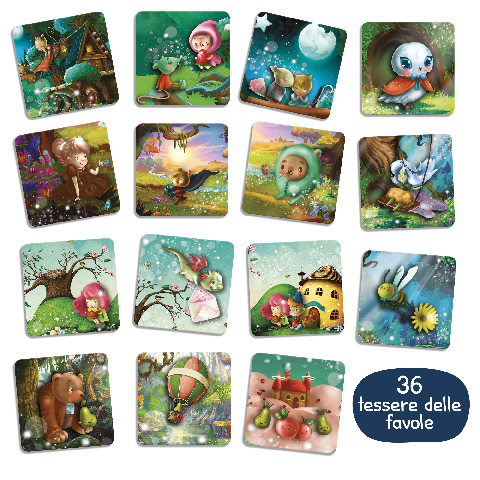 Lisciani Montessori L'Inventafavole Mondo Fantastico gioco carte
