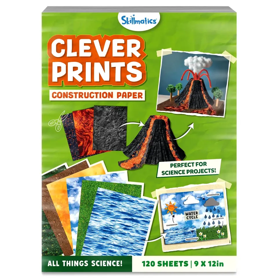 Skillmatics Clever Prints Science carta colorata 120 fogli