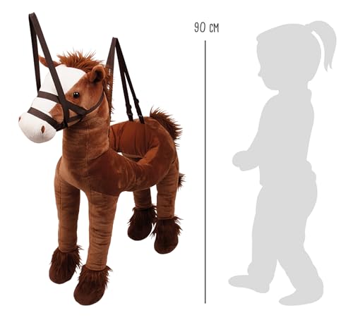 Smallfoot Maxi Cavallo Peluche da Indossare 80x40x90 cm
