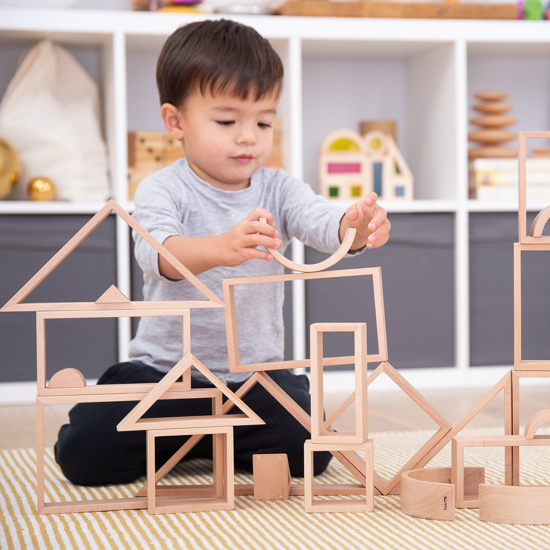 Tickit Wooden Architect Natural costruzioni legno 28 pezzi
