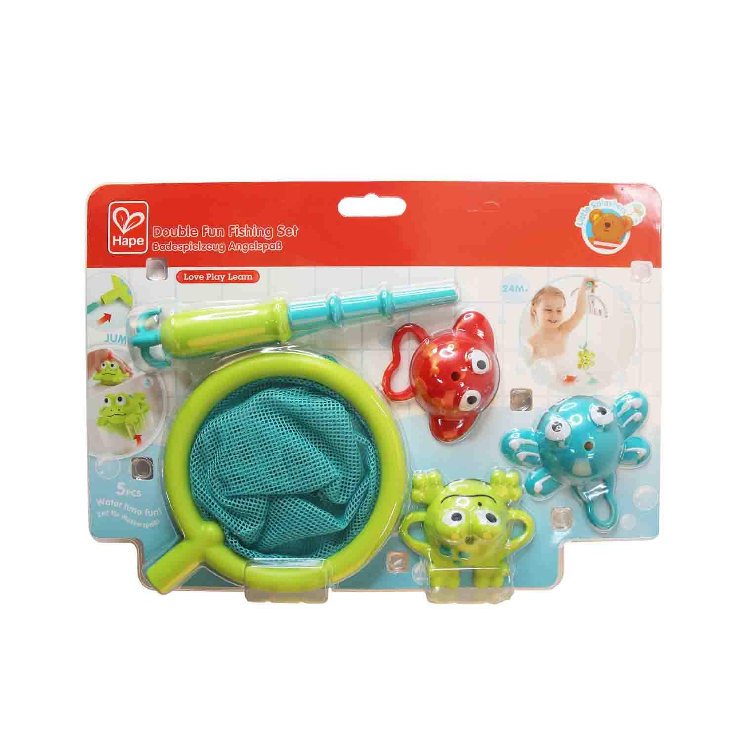 Hape Set da Pesca gioco bagnetto acqua 3 animali