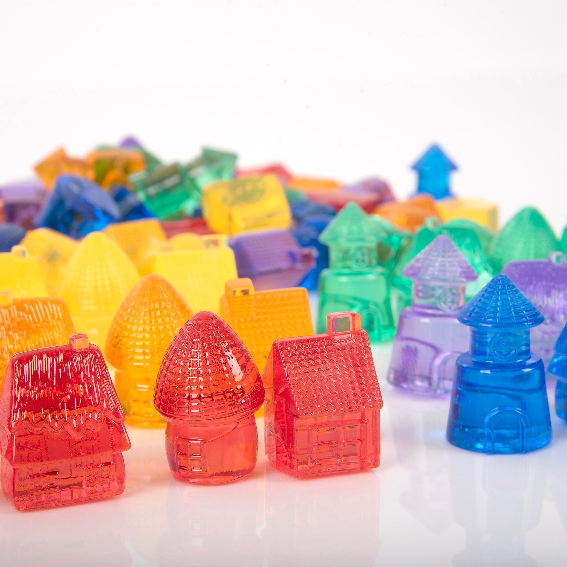Tickit Translucent Colour Homes casette 72 pezzi traslucide