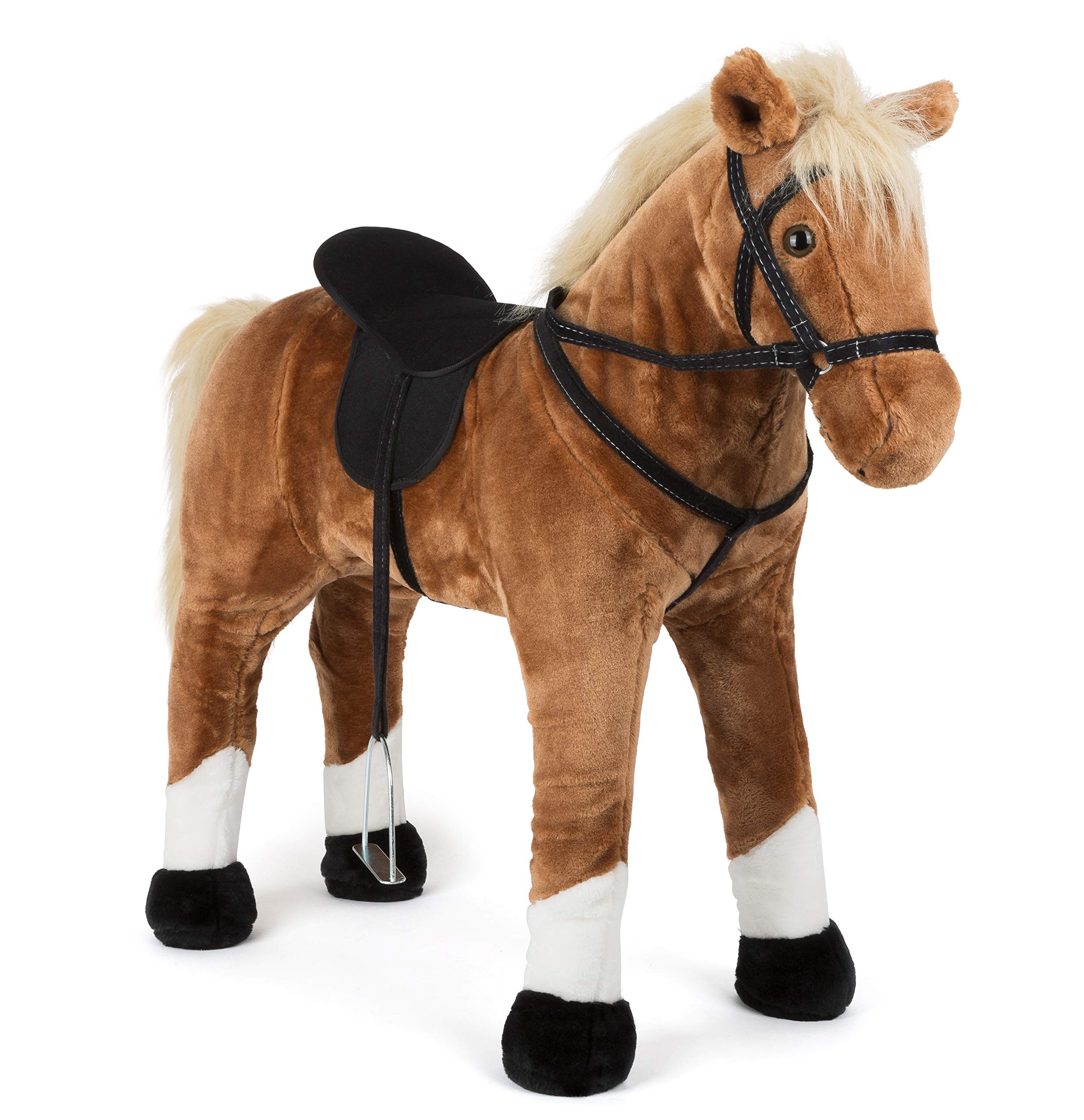 Small Foot 11176 cavallo giocattolo nero con suono
