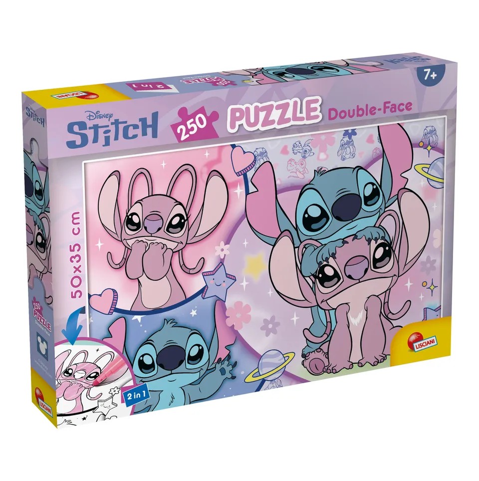 Lisciani Disney Df Plus 250 Stitch puzzle 250 pezzi double-face