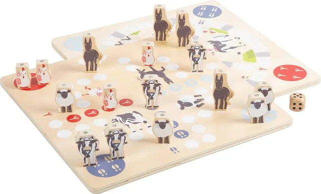 smallfoot 12228 4 friends collezione giochi tavolo fattoria