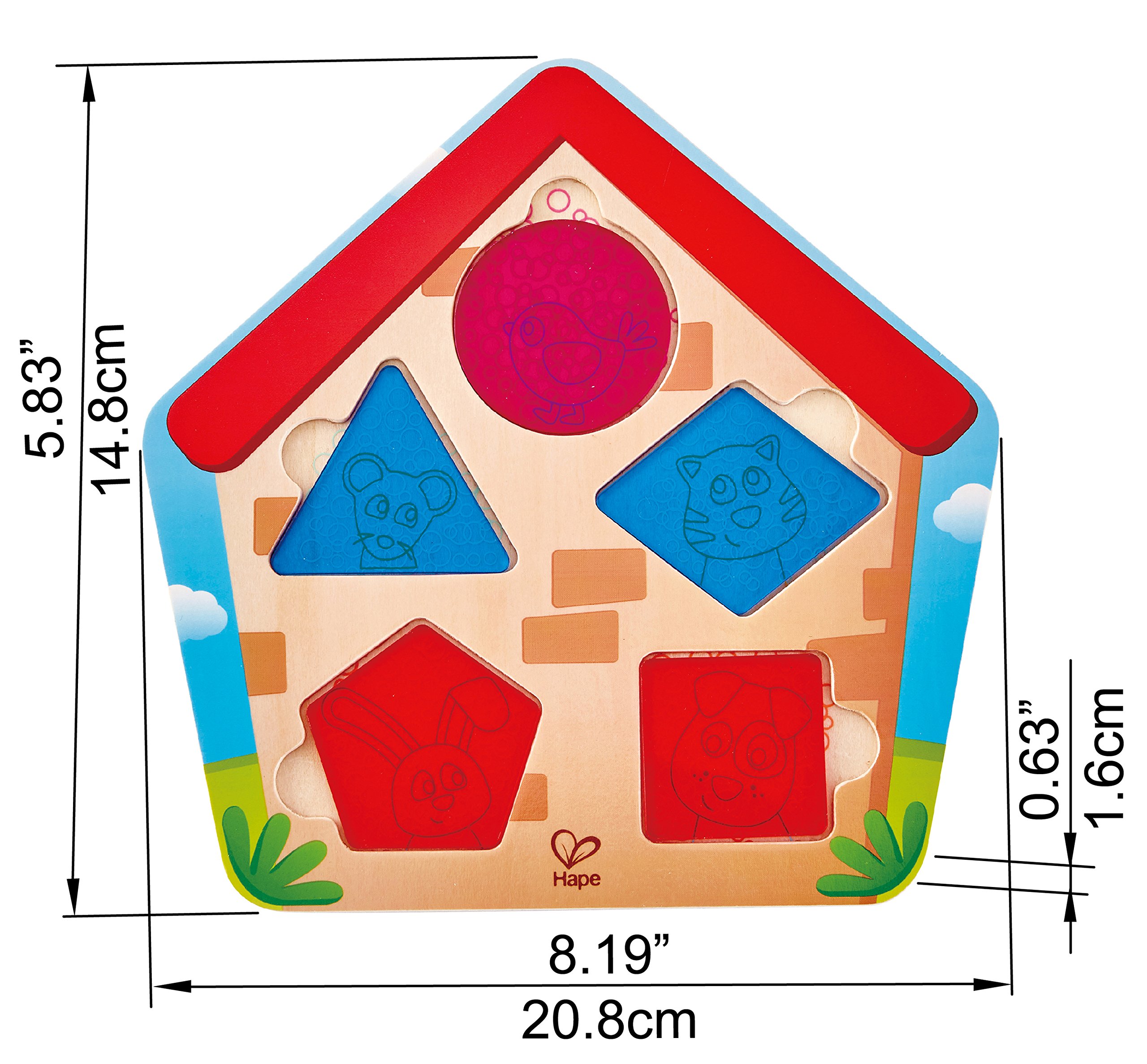 Hape E1613 Puzzle in Legno Colorato per Bambini 24 Mesi