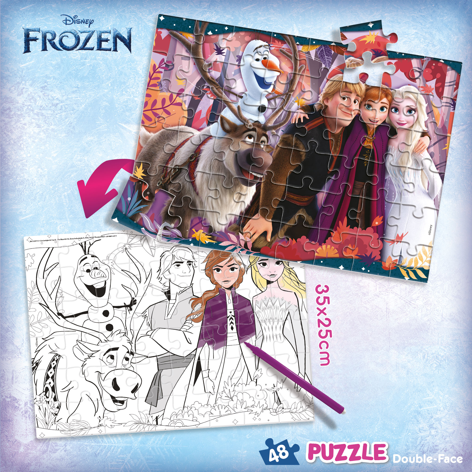 Disney Puzzle Df M-Plus 48 Frozen puzzle 48 pezzi