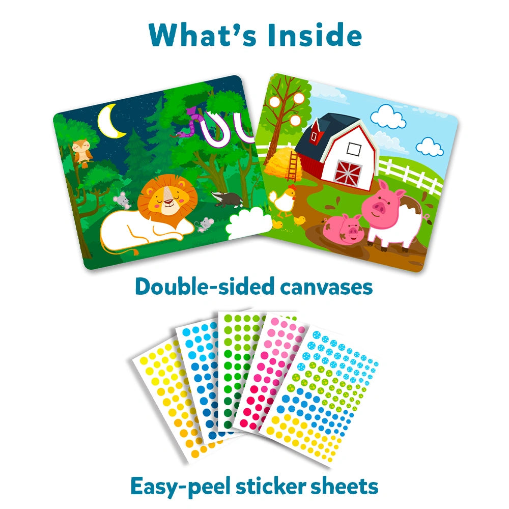 Skillmatics Dot It Animals kit adesivi 500 sticker senza colla