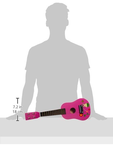 smallfoot 2415 chitarra giocattolo 4 corde metallo