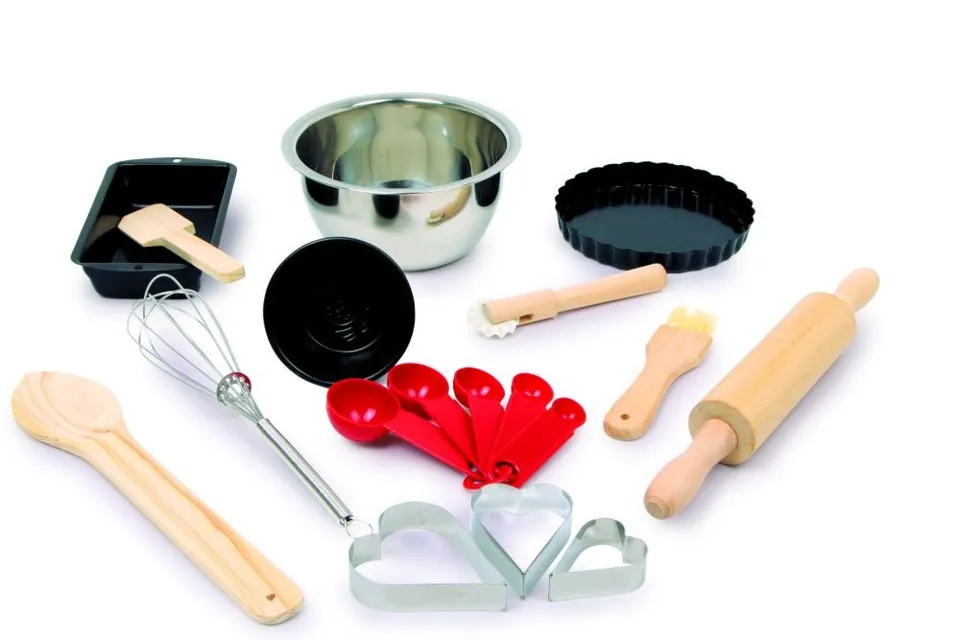 smallfoot 5302 Deluxe set forno 18 pezzi gioco cucina legno