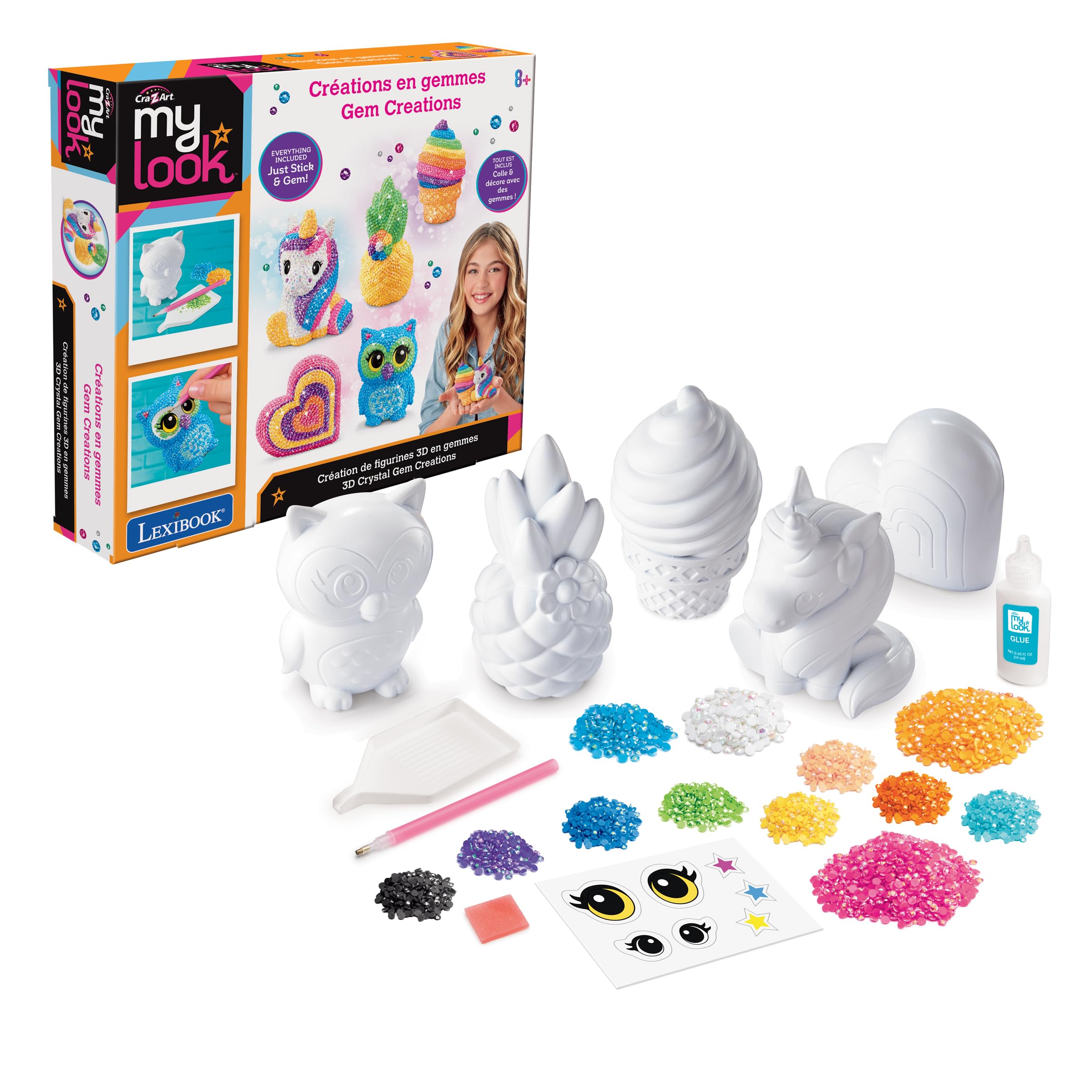 Lexibook CRSS4 kit figurine 3D pietre preziose