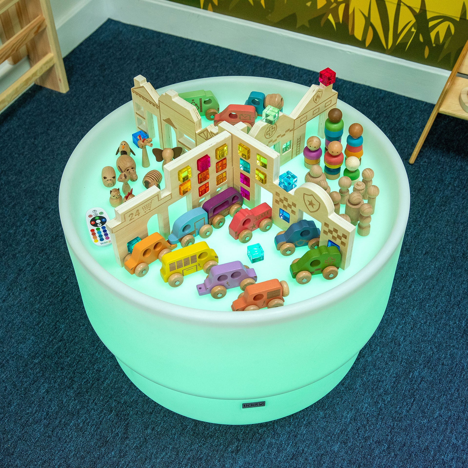 Tickit Discovery Town Table Tavolo Luminoso Set Città