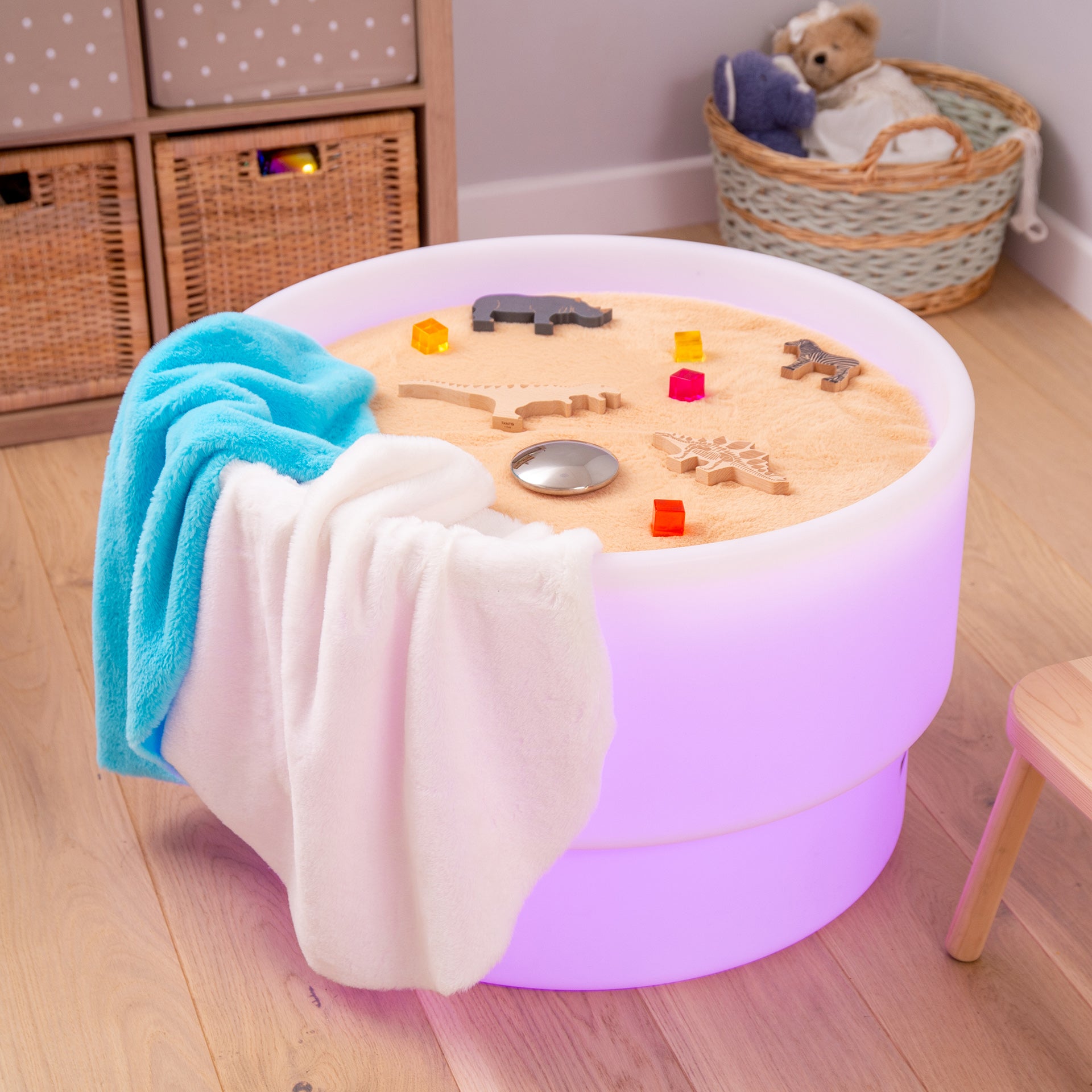 Tickit Discovery Furry tappeti sensoriali 3 pezzi pelosi