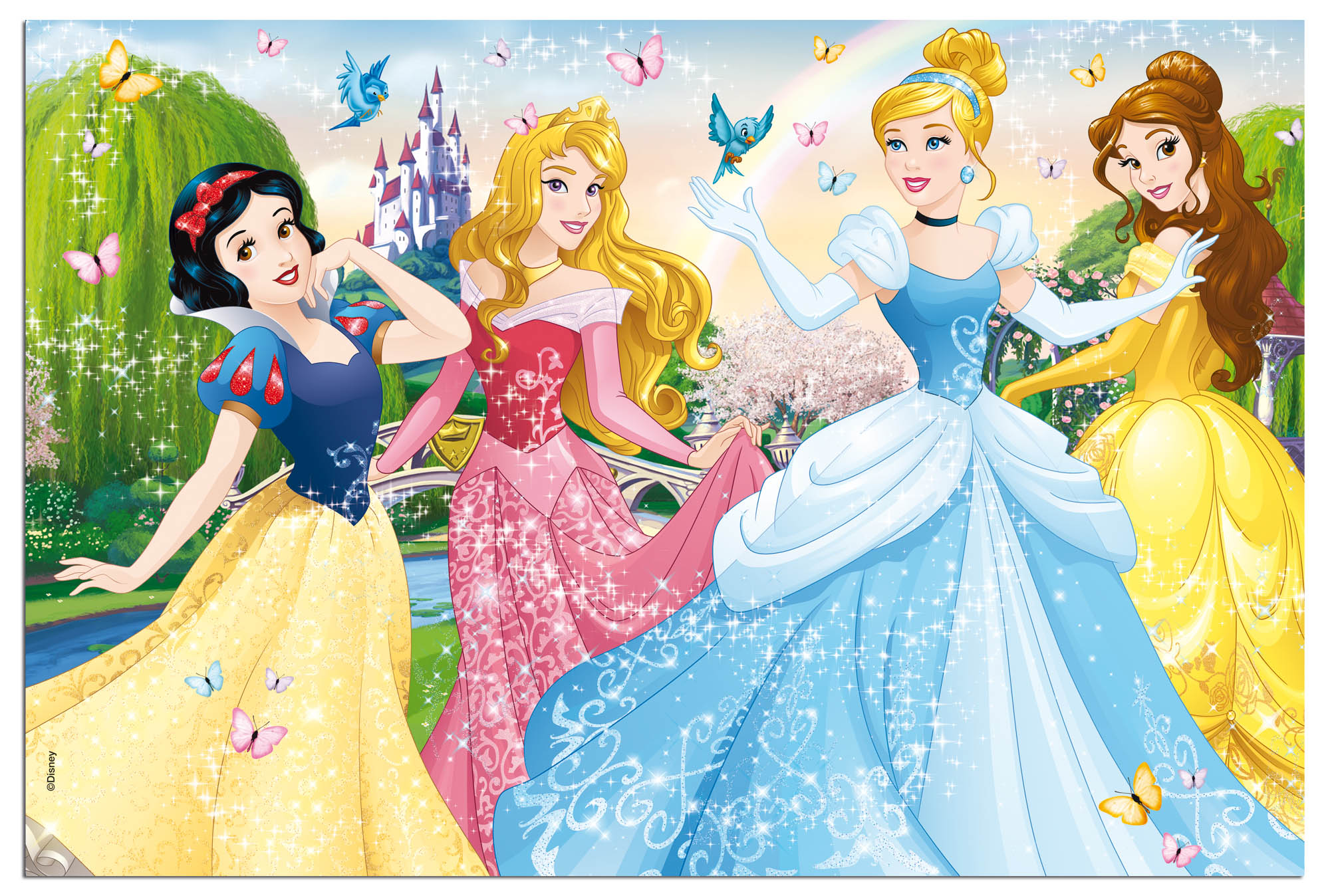 Lisciani Disney Puzzle DF Plus 60 Princess puzzle 60 pezzi double-face