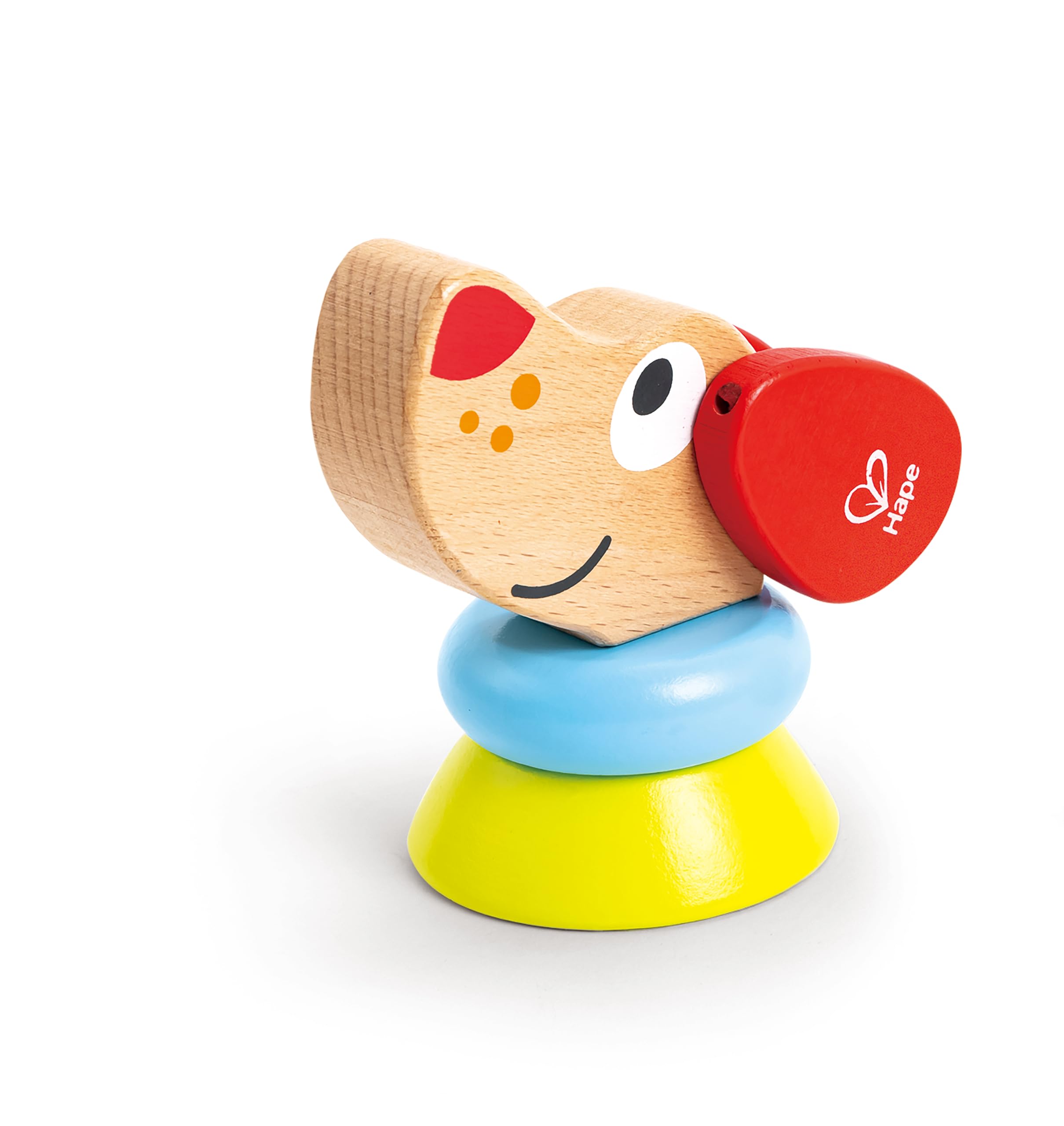 Hape Pepe Arcobaleno impilabile in legno cane 6 pezzi da 12 mesi