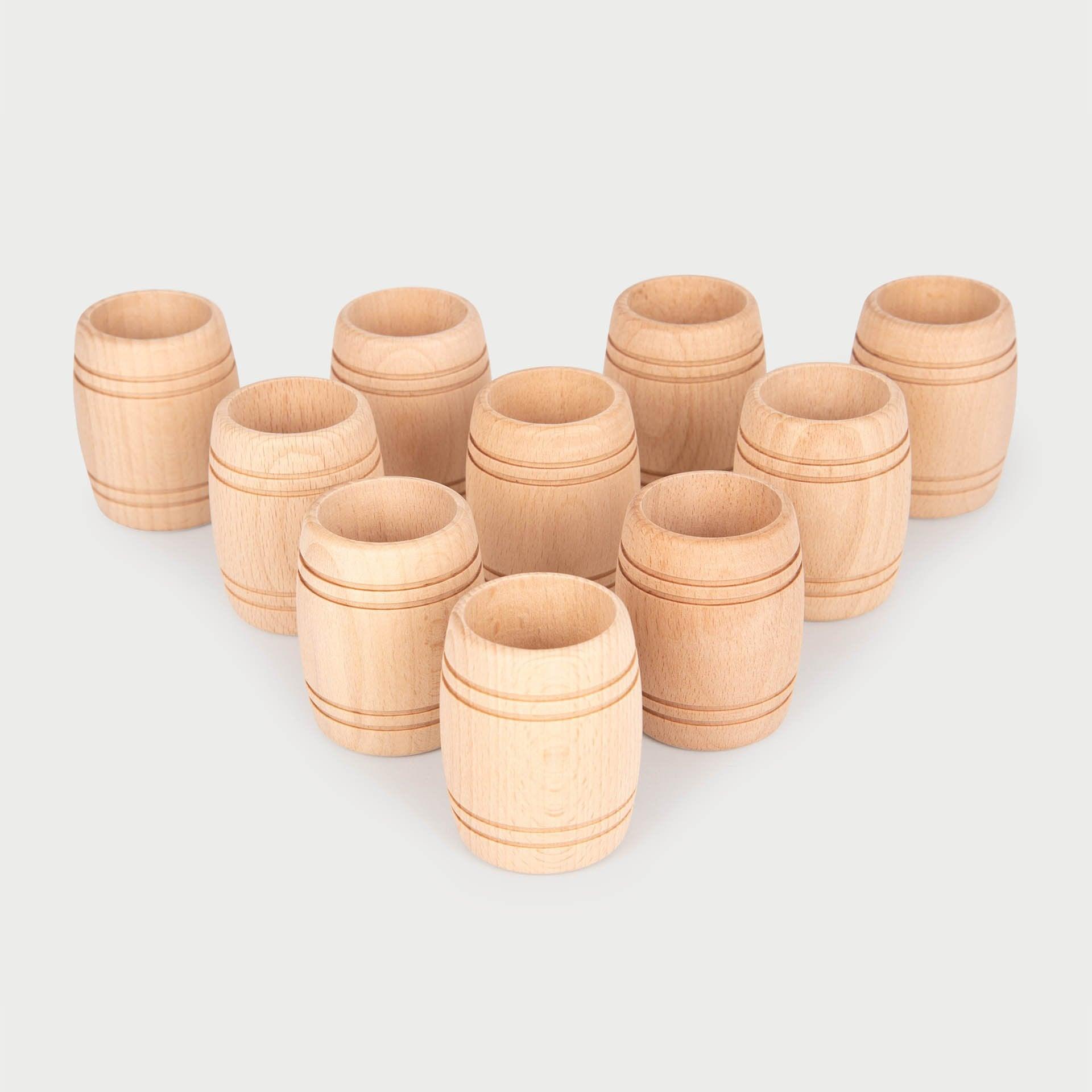 Tickit Barilotti legno naturale 10 pz gioco euristico