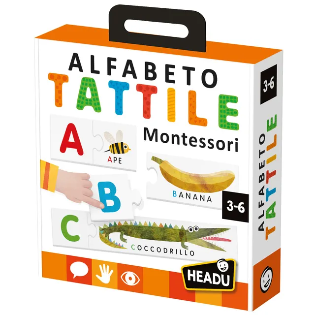 Headu Alfabeto Tattile gioco montessori lettere 3-6 anni