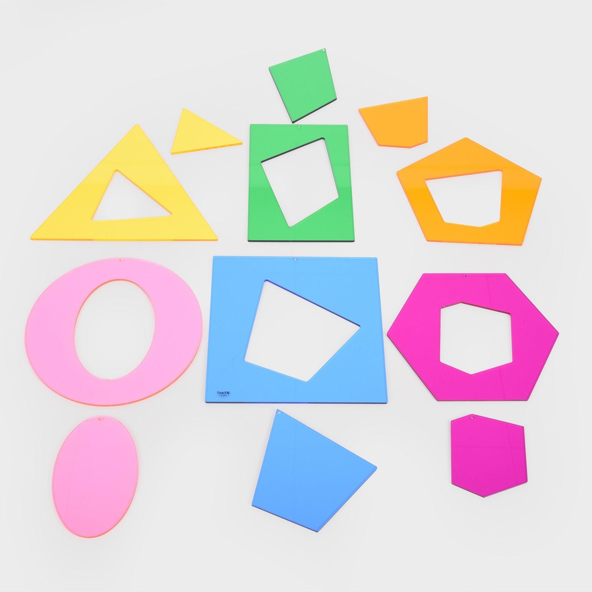 Tickit Jumbo Shapes forme geometriche traslucide 12 pz