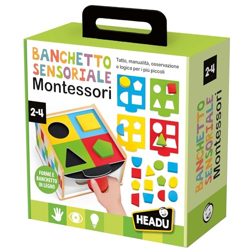 Headu Banchetto Sensoriale IT57182 gioco montessori vecchia versione legno