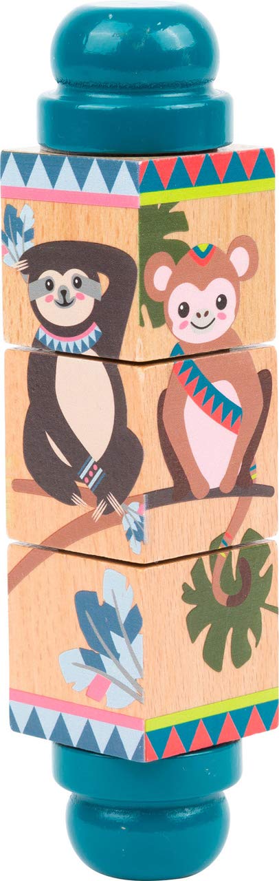 smallfoot 11095 puzzle legno Jungle 5 animali 12 mesi