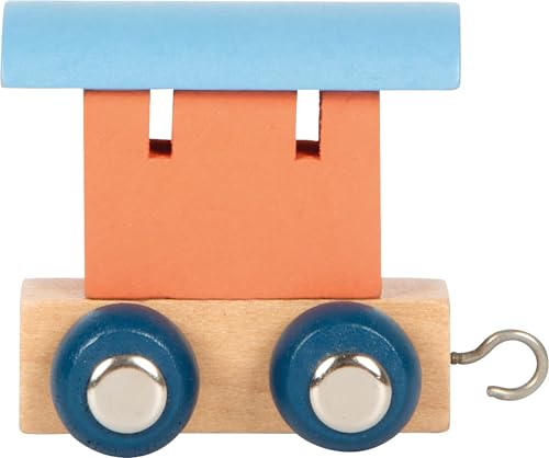 smallfoot Trenino Polare 12567 vagone lettera legno salmone