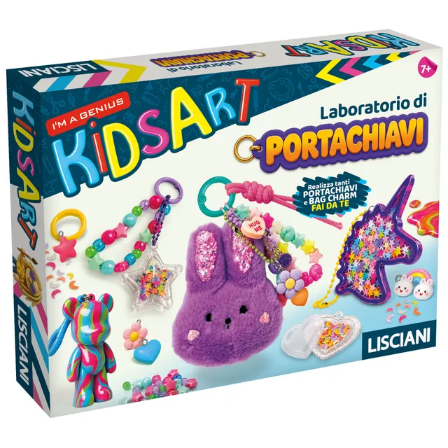 Lisciani I'm a Genius Laboratorio Portachiavi Kit Creativo Charm