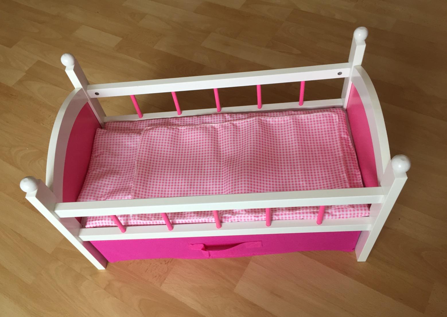 smallfoot lettino bambole legno rosa lettino rosa