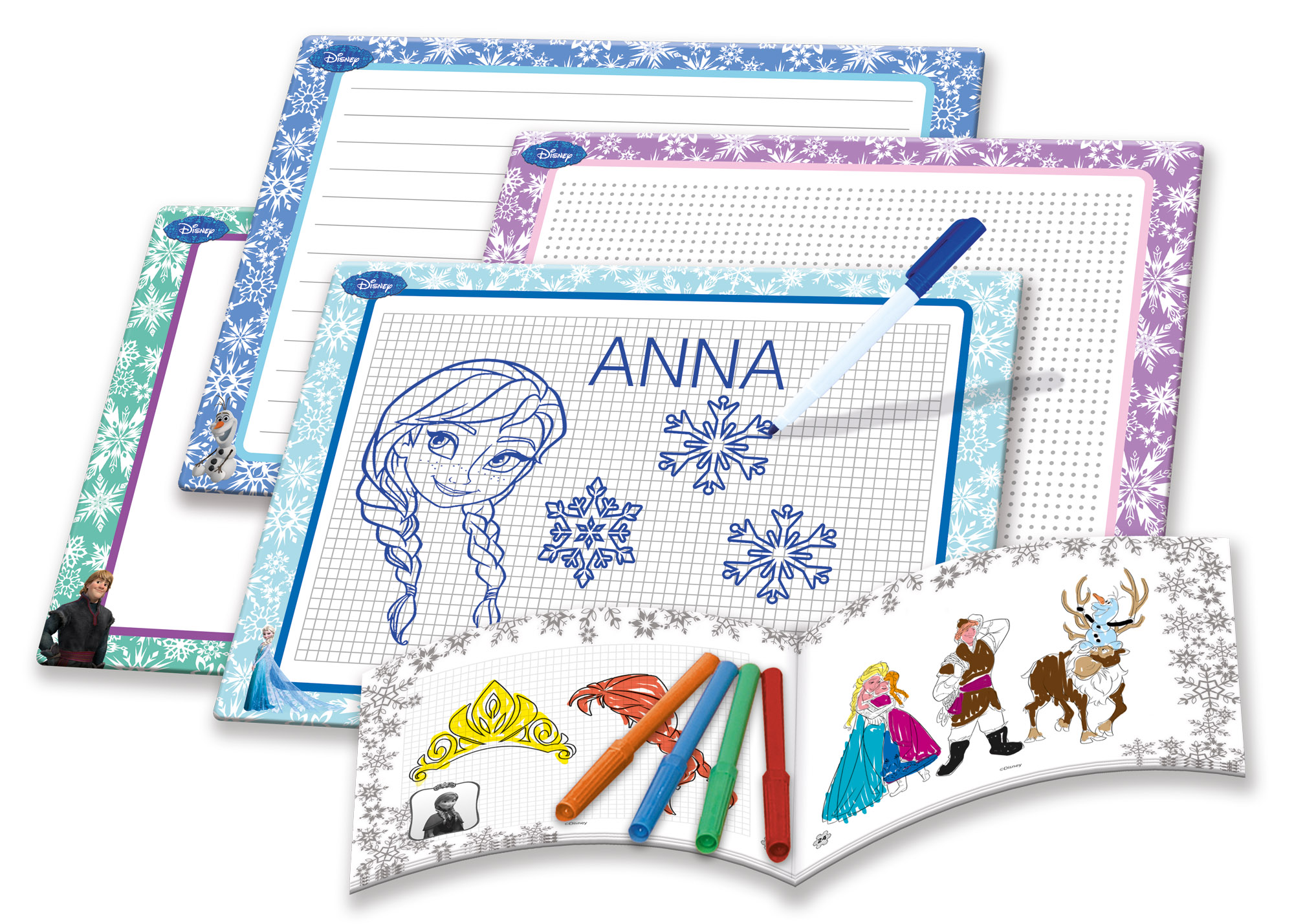 Lisciani Scuola di Disegno Frozen kit disegno lavagnette