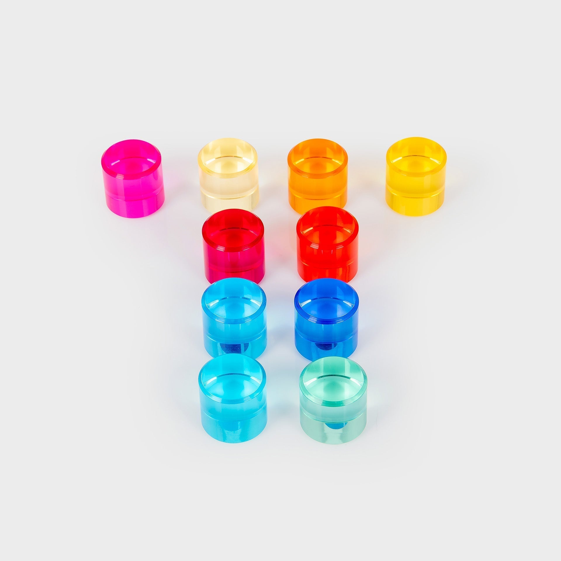Tickit Gem Circles gettoni 10 pezzi acrilico colorato