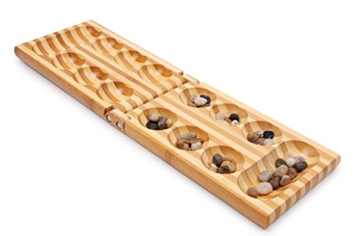 smallfoot Kalaha gioco da tavolo in legno con pietre