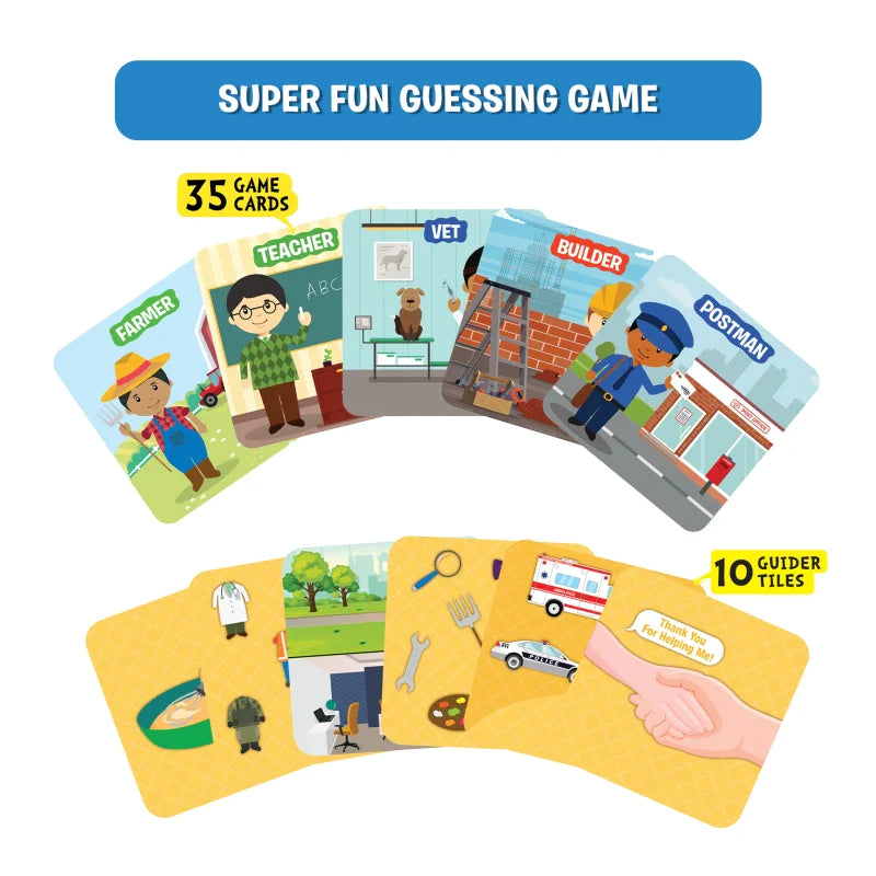 Skillmatics Guess in 10 Junior Community Helpers gioco carte mestieri