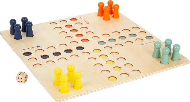 smallfoot Ludo XL 11783 gioco società legno formato grande